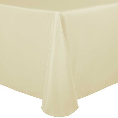 10 Pack Oval Polyester Linen Tablecloth