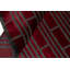 Wool Geometric Area Rug in Red