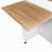 Folding Dining Table, Drop Leaf Dining Table With Wheels And 2-Layer Storage Shelf, Space Saving Dining Table For Small Spaces, White And  Oak