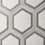 Ava 8" Hex Matte Porcelain Tile-2000059155
