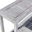 Console d'eucalyptus argenté gris et table d'extérieur polyvalente pour les réceptions