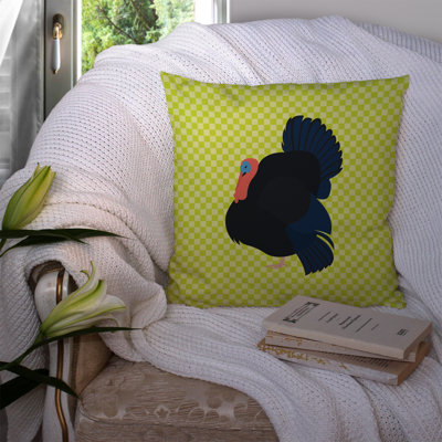 Norfolk Black Turkey Throw Pillow