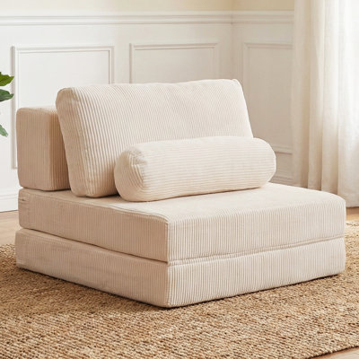 Canapé modulaire pliable avec motif de château