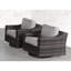 Chaise de patio pivotante d'extérieur avec coussins LSI - Assise entièrement assemblée et confortable