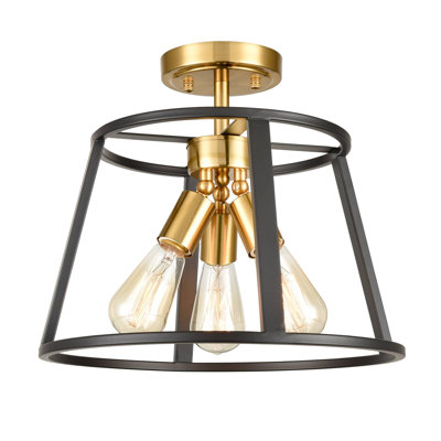 Plafonnier semi-encastré 3 lumières Modern