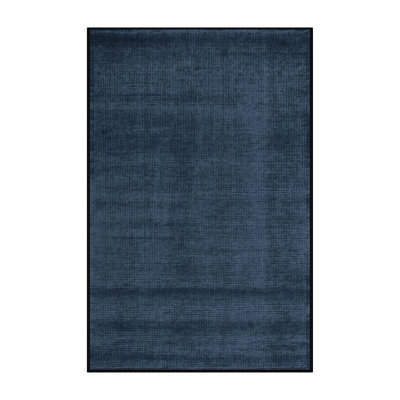 Tapis gris uni lavable à la machine