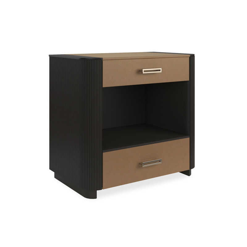 Table de chevet 30 po Love, Brun