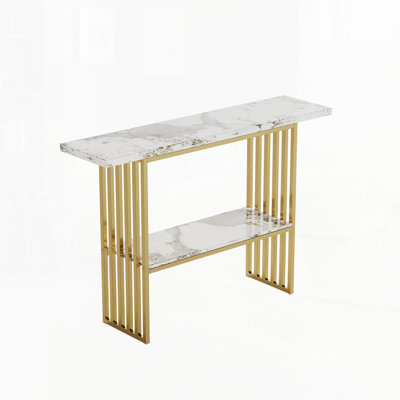 Modern Metal Frame Console Table for Living Room