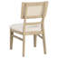 Ensemble de salle à manger rectangulaire en chêne beige 7 pièces