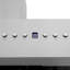 48" Crown Sound Ducted Vent Wall Mount Range Hood in Stainless Steel with Built-in Bluetooth Speakers-388773697