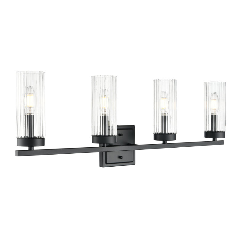 Turman 29.75" Wide 4-Light Vanity, Matte Black