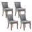 Siersha Linen Side Chair Dining Chair（set of 4）-86851787