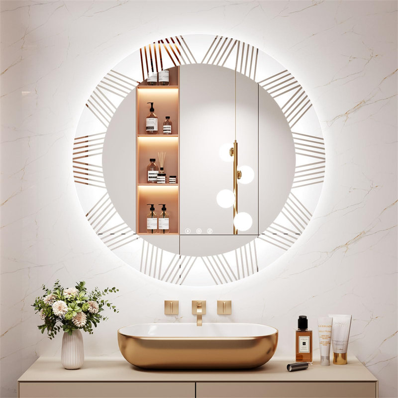 Deaysia Round Mirror