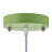  1-light Green Pendant Light With White Glass Shade