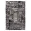 Tapis à motif abstrait gris / noir-697097380