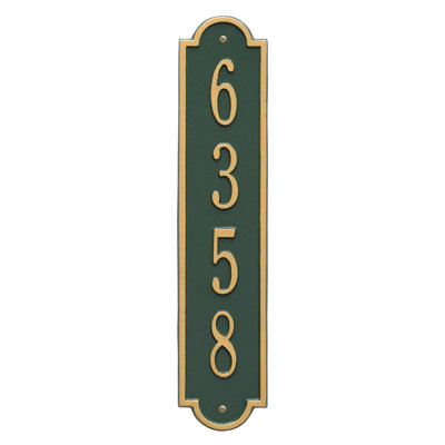 Richmond 1-Line Wall Address Plaque