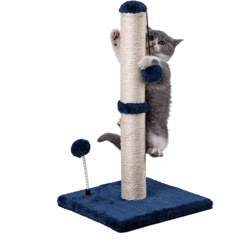 Poteau à griffes pour chat H 22 po Mecool Premium Basics, Bleu marine
