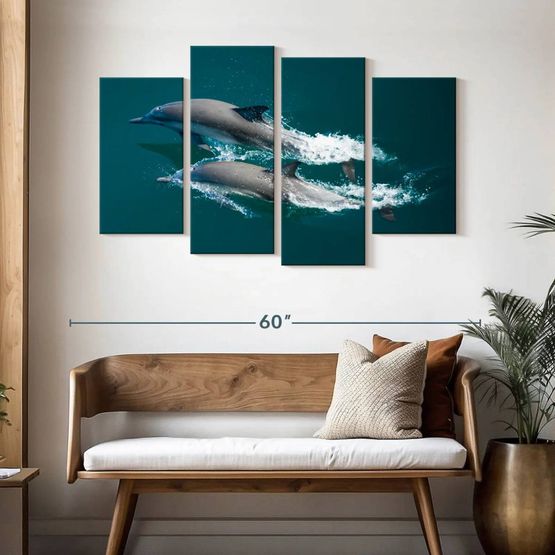 Mer des dauphins de Cortes, H 32 po x l 52 po