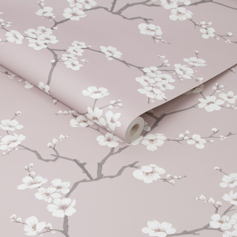 Fresco Apple Blossom Floral Wallpaper, Pink