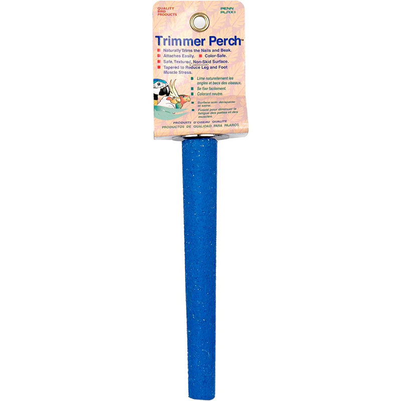 7" Cement Trimmer Bird Perch – Naturally Trims Nails & Beak - For Bird Cage
