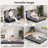 Tri-fold Memory Foam Mattress, Foldable Futon Mattress in a Box Extra Support, Portable Folding Murphy Bed Mattress With Washable Removable Cover-681868585-681868587