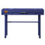 Bureau bleu avec coffre de rangement rectangulaire
