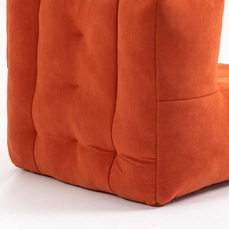 Fauteuil à billes Fluffy, Velours rouge