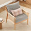 Fauteuil tressé en bois rembourré-17721584