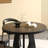 Round unique ash wood dining table set-112769128