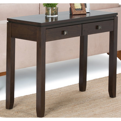 Canapé-console contemporain en bois massif l 38 po Cosmopolitan