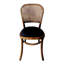 Ensemble de deux chaises d'appoint à dossier ouvert en similicuir brun Gracie Mills Alden