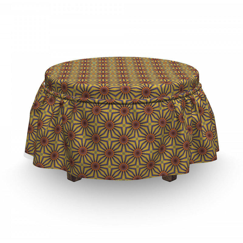 Housse pour repose-pieds traditionnel rétro marocain