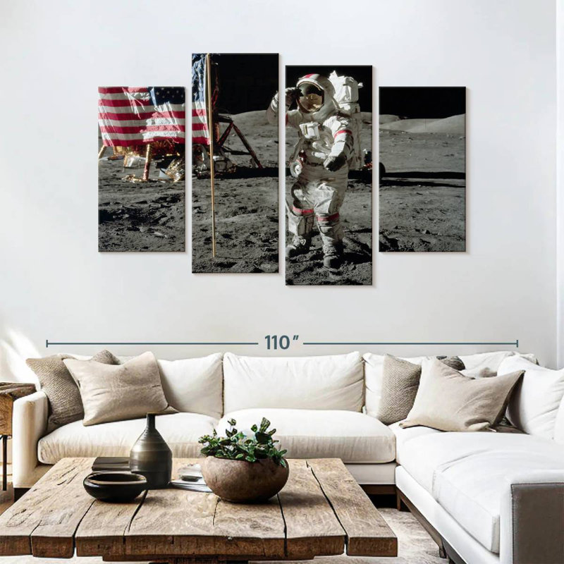 Man On The Moon I, 54" H x 84" W