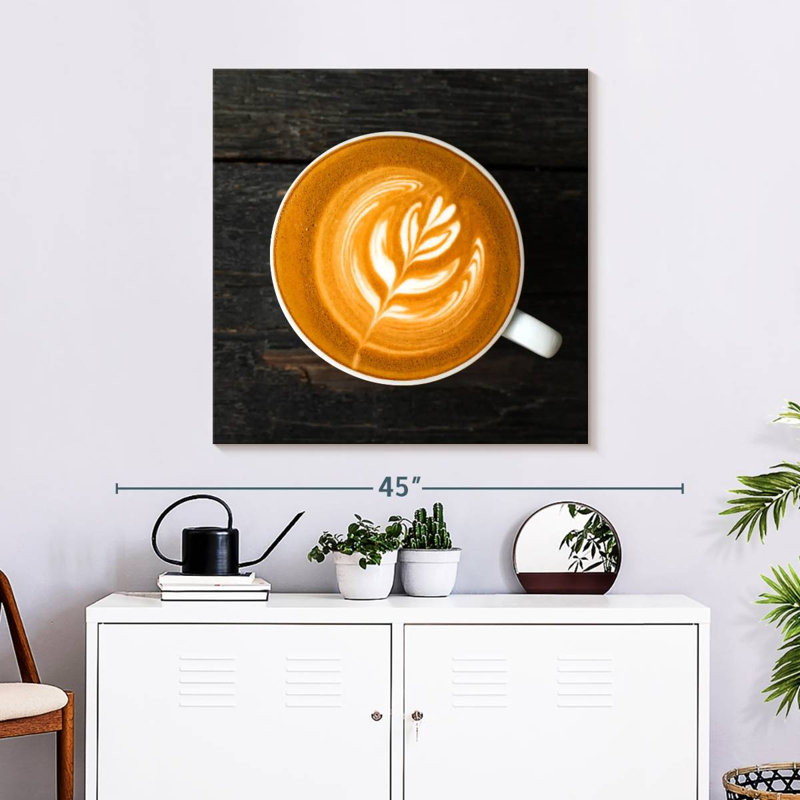 Café au lait chaud Yarlin, H 30 po x l 30 po