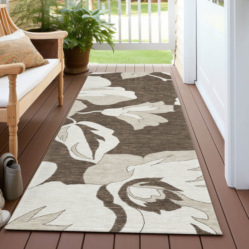  Malchow Non-Slip Outdoor Door Mat, Runner 2'3" x 7'6"