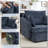 39''W Chenille Swivel  Accent Chair With Compression Ottoman for Living Room with Pillows Back-1590413655-1592181980