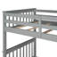 Lit superposé Twintwin avec deux tiroirs de rangement - Gris pour une configuration de chambre à coucher polyvalente Essential