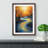 River Abstract - Single Picture Frame Print on Wood-94219784-94219783