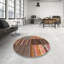 Tapis contemporain brun / gris / orange-2037593582