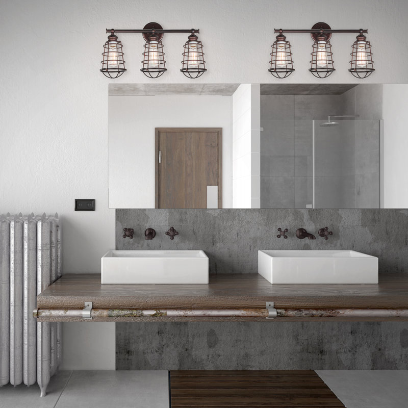 Diaundra 3 - Light Vanity Light, Textured Coffee Bronze