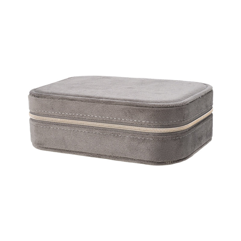 Leather Jewellery Box +, Grey
