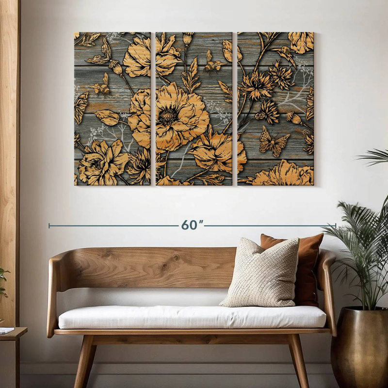 Harnek Rustic Floral, 32" H x 50" W