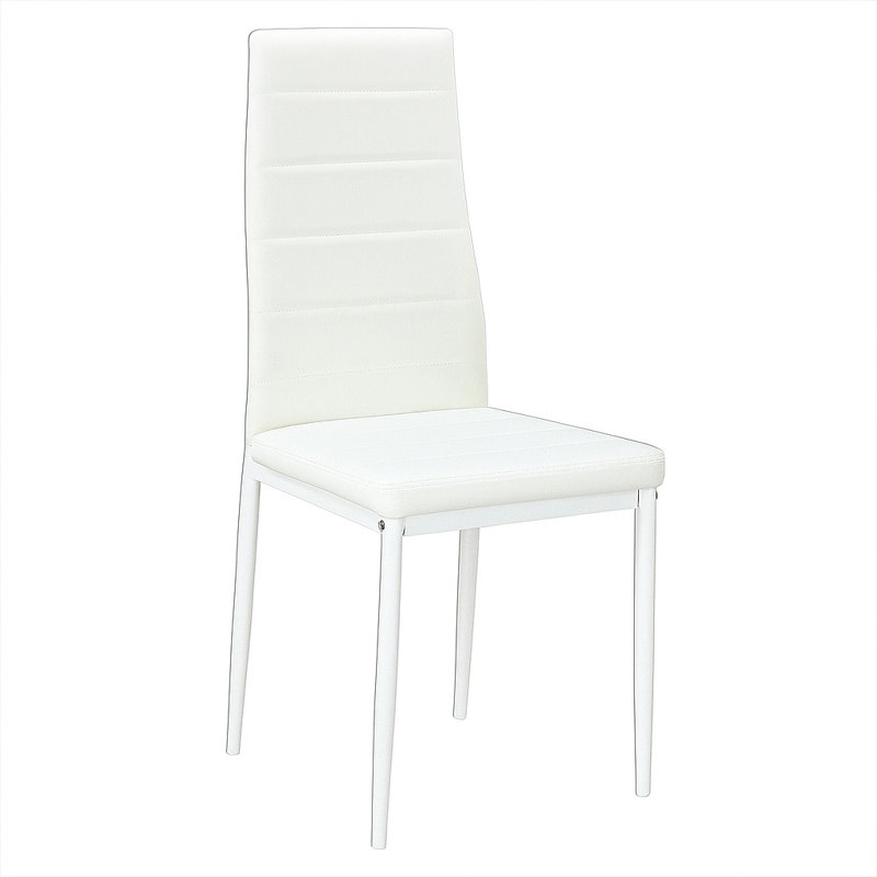 45cm H Metal Side Chair, 6, White