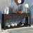 Console Table/Sofa Table with Storage Drawers and Bottom Shelf for Entryway Hallway-384889431