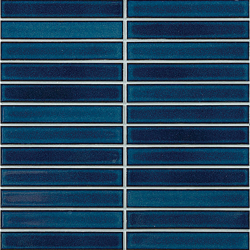 Biyusai Singular Tile, Navy Blue