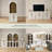 Mercer41 Grabill Arched Storage Cabinet With Hutch-513017485