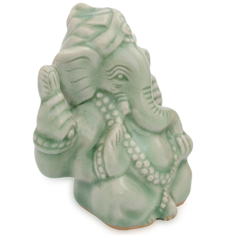 Figurine en céramique fidèle elayanti celadon Calida