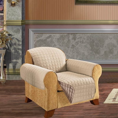Polyester Box Cushion Armchair Slipcover