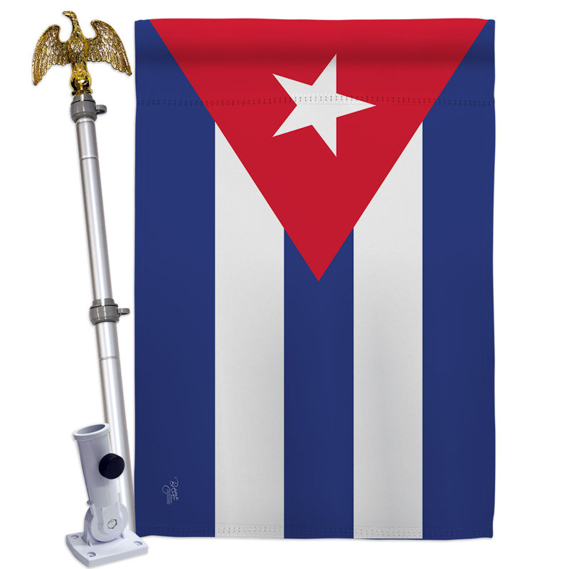 Ensemble de drapeaux en polyester 2 côtés 40 x 28 po