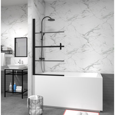 31.5'' W x 55'' H Shower Door with Glass